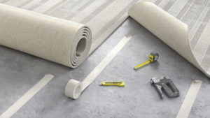 Laying Beige Carpet